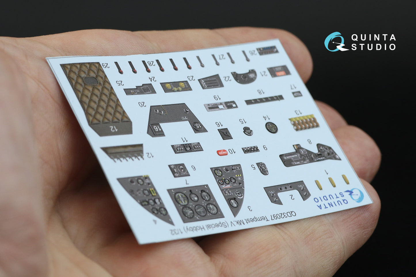 Quinta Studio QD32097 1:32 Tempest Mk.V 3D Interior Decal
