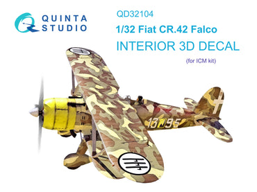 Quinta Studio QD32104 1:32 Fiat CR.42 3D-Printed Interior Decals
