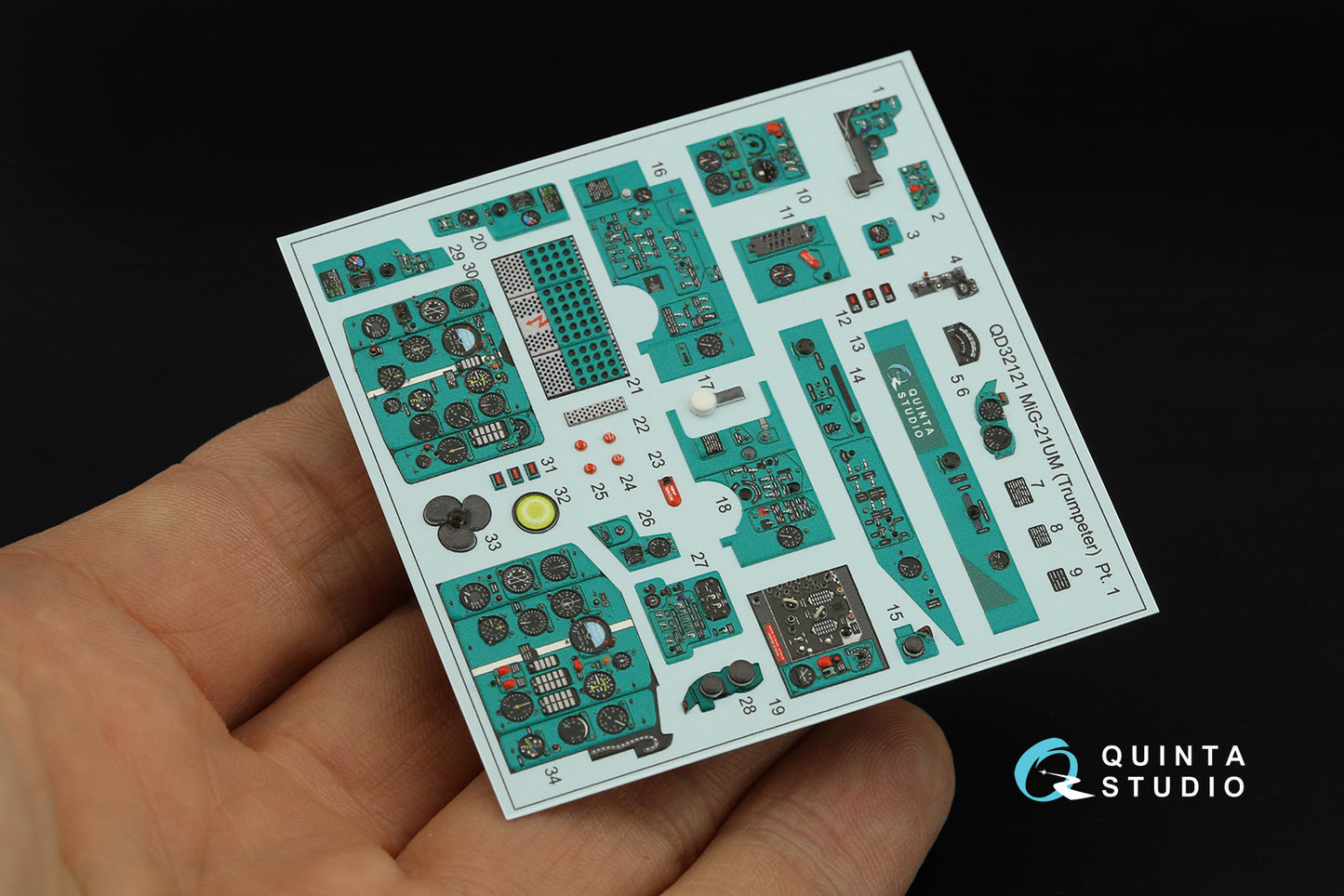 Quinta Studio QD32121 1:32 MiG-21UM 3D Interior Decal