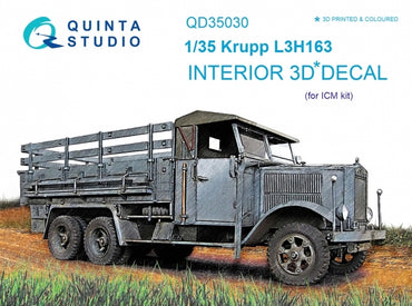 Quinta Studio QD35030 1:35 Krupp L3H163 3D-Printed Interior Decals