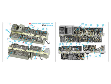 Quinta Studio QD35117 1:35 AH-64D EFAB Avionics 3D Interior Decal