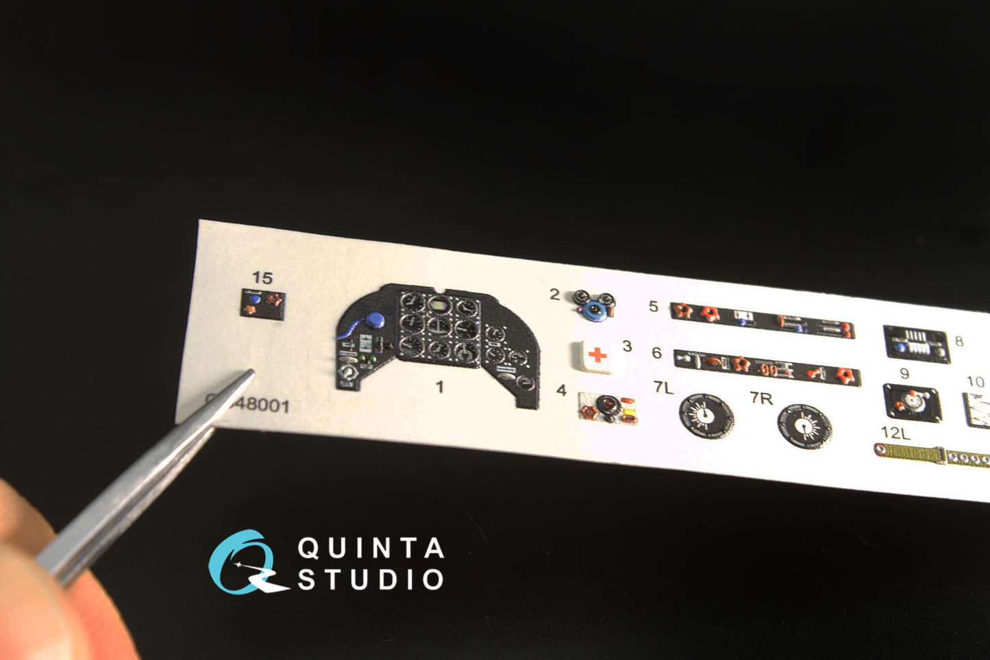 Quinta Studio QD48001 1:48 Yakovlev Yak-3 3D-Printed Interior Decals