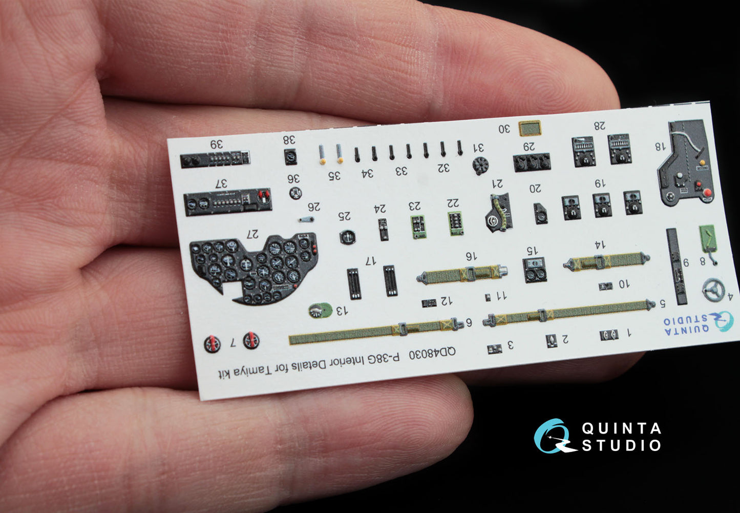 Quinta Studio QD48030 1:48 P-38G Lightning 3D Interior Decal