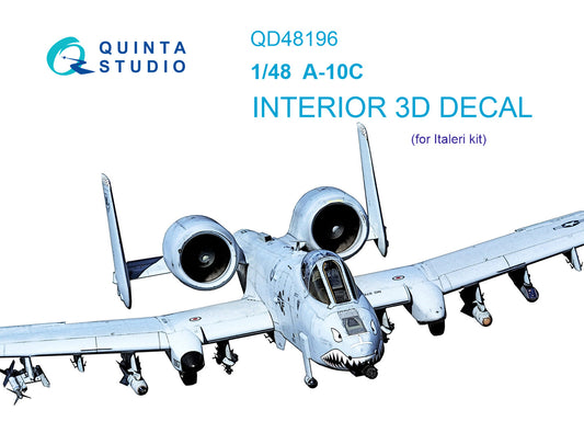 Quinta Studio QD48196 1:48 A-10C Thunderbolt II 3D Interior Decal