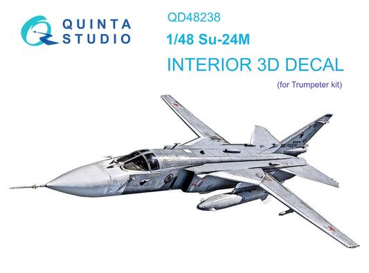 Quinta Studio QD48238 1:48 Sukhoi Su-24M 3D-Printed Interior Decals