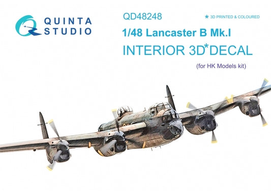 Quinta Studio QD48248 1:48 Lancaster B Mk.I 3D Interior Decal