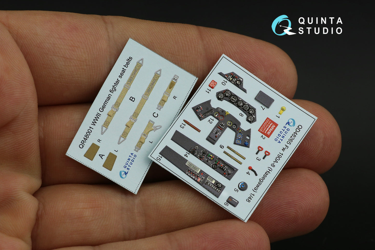 Quinta Studio QD48265 1:48 Fw-190A-8 3D Interior Decal