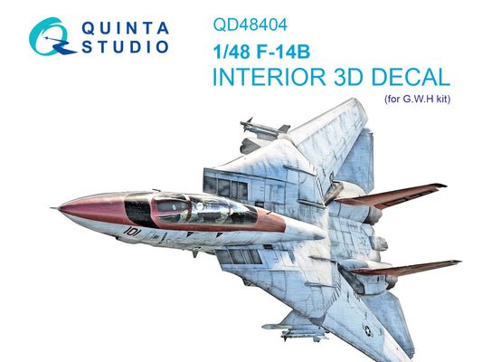 Quinta Studio QD48404 1:48 Grumman F-14B 3D-Printed Interior Decals