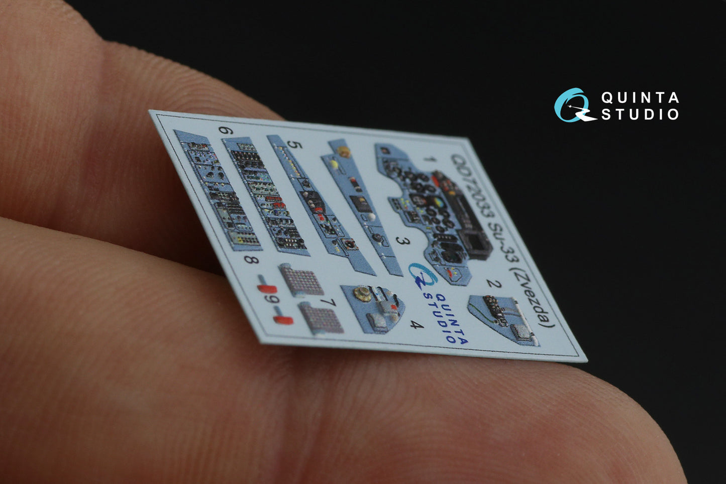 Quinta Studio QD72033 1:72 Sukhoi Su-33 3D-Printed Interior Decals