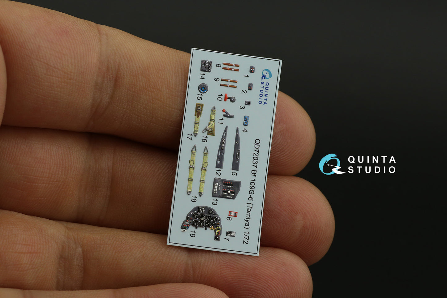 Quinta Studio QD72037 1:72 Bf-109G-6 3D Interior Decal