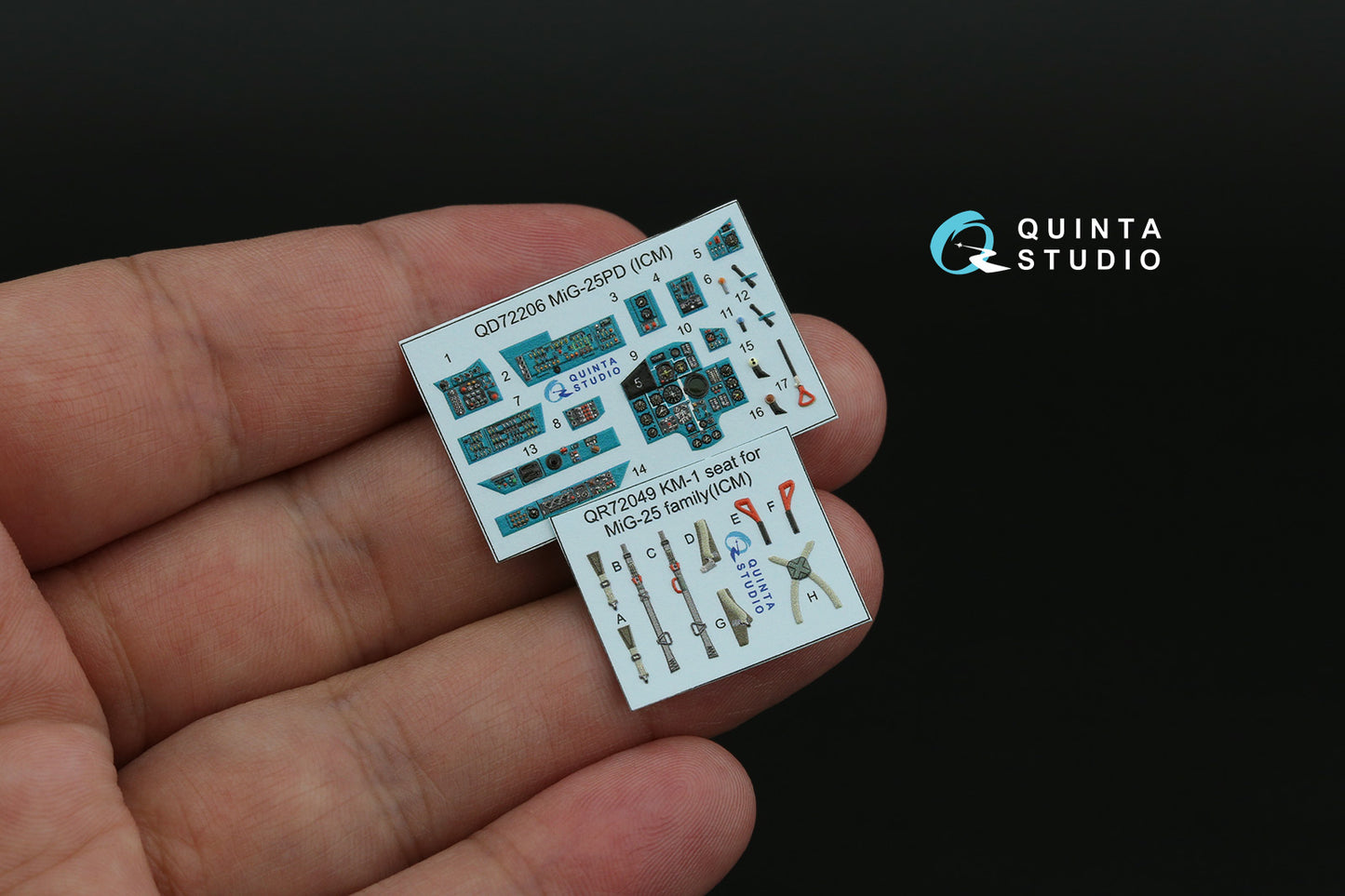 Quinta Studio QD72206 1:72 MiG-25PD 3D Interior Decal