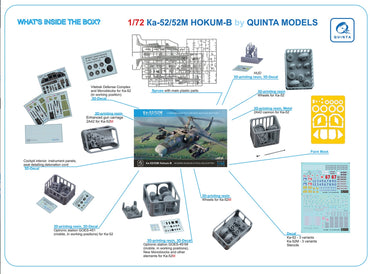 Quinta Studio QNT4002 1:48 Ka-52/52M Zvezda Model with 3D Parts
