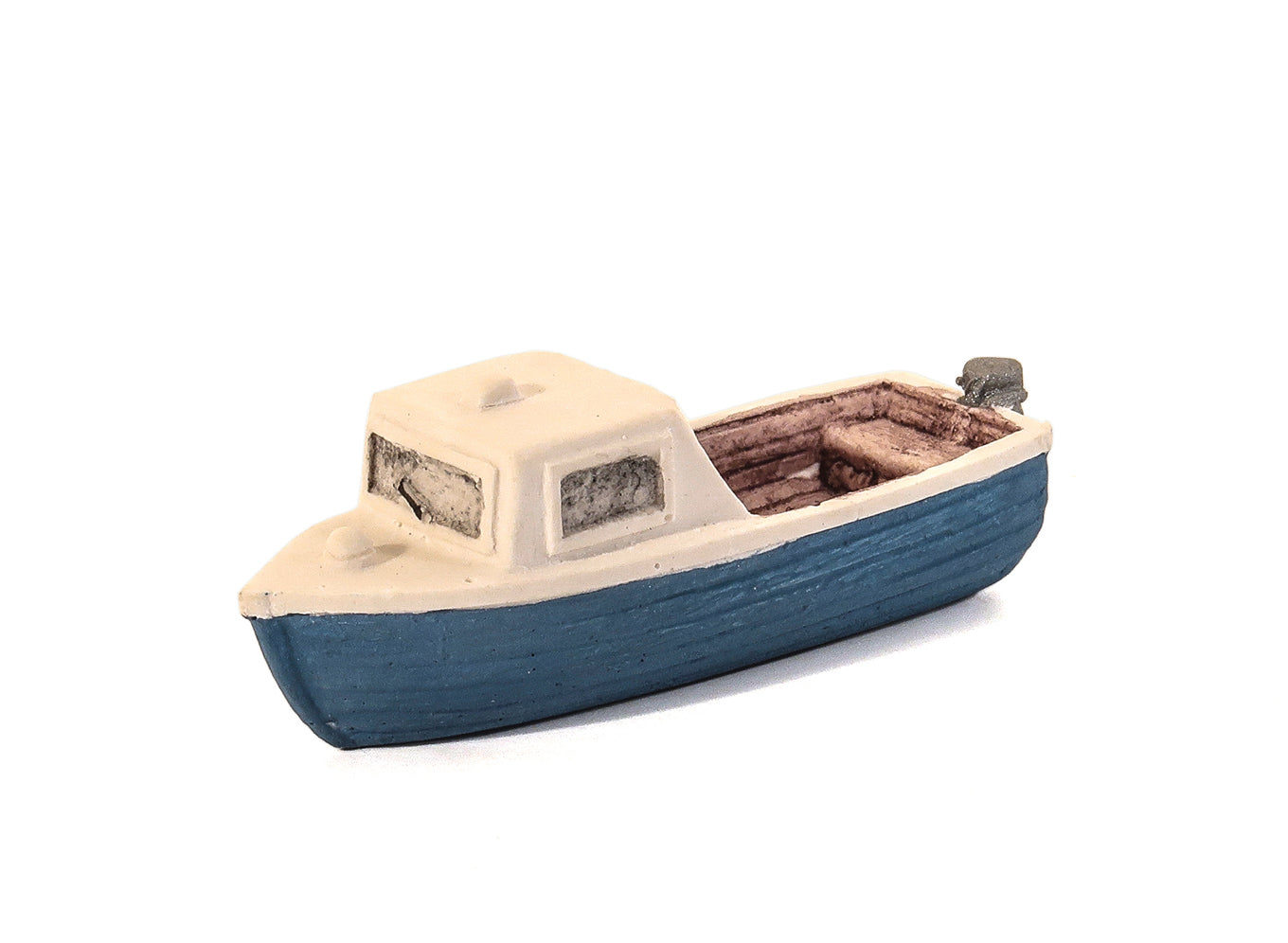 Harburn Hamlet QS403 Blue Motor Boat with small cabin HO/OO Gauge