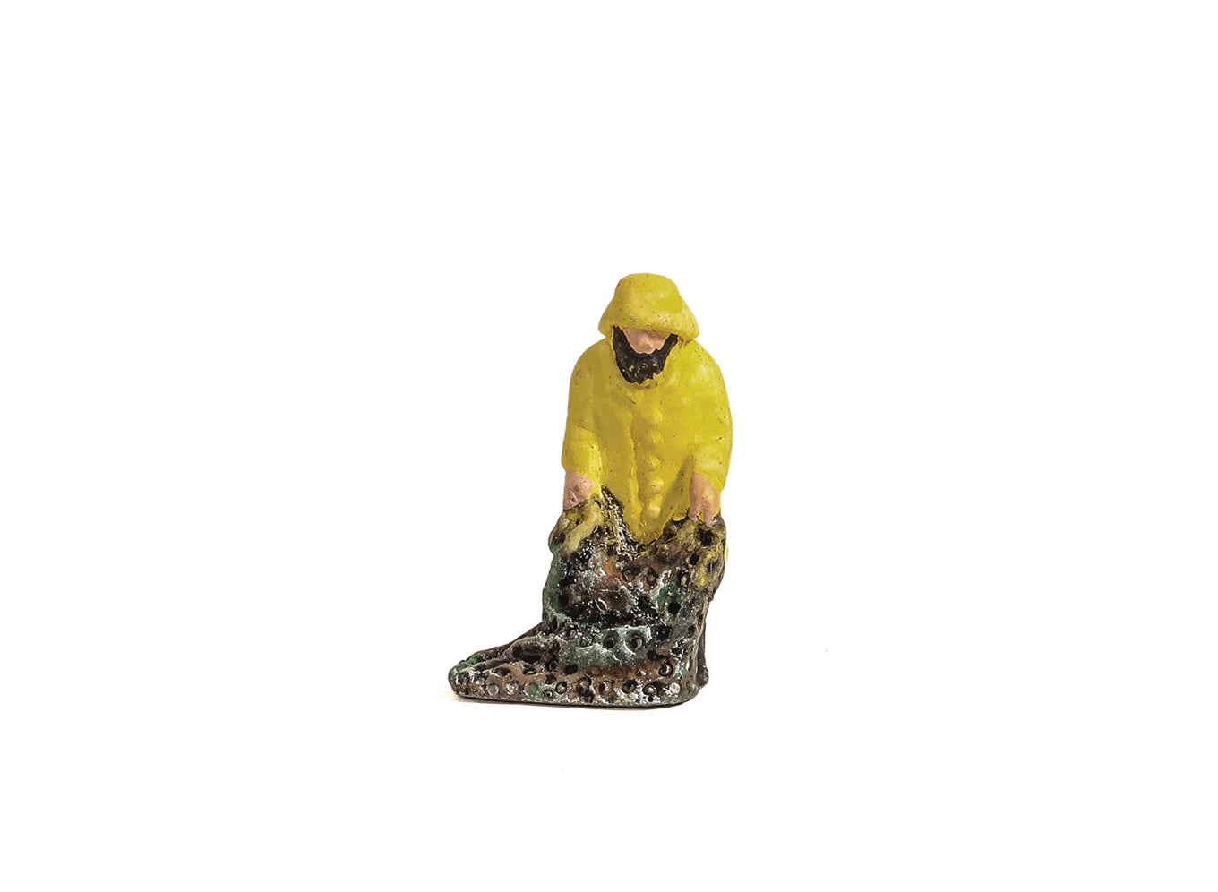 Harburn Hamlet QS405 Fisherman in Yellow Oilskins with Net HO/OO Gauge