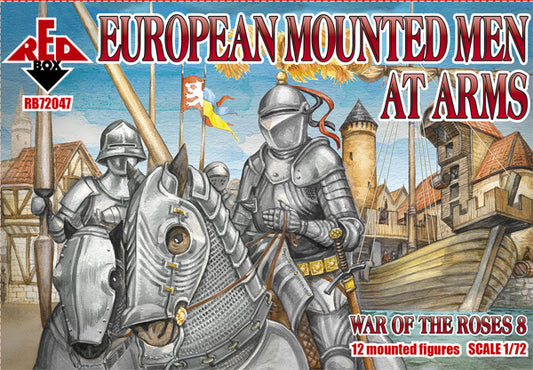 Red Box RB72047 1:72 War of the Roses 8 European Mounted Men-at-Arms