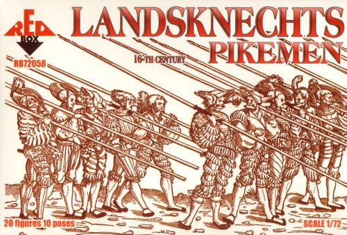 Red Box RB72058 1:72 Landsknechts Pikemen 16th century