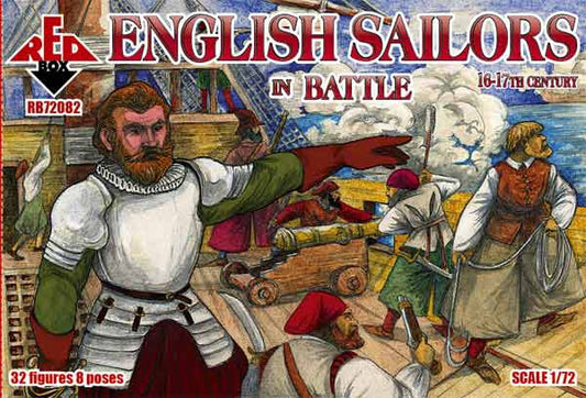 Red Box RB72082 1:72 English sailors in battle, 16-17th century