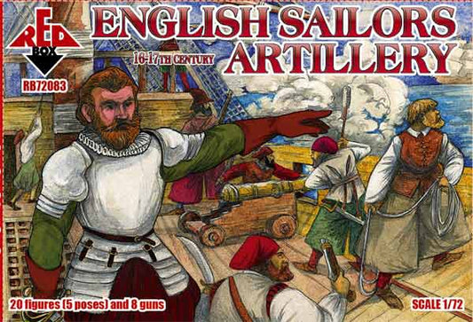 Red Box RB72083 1:72 English sailors artillery, 16-17th century