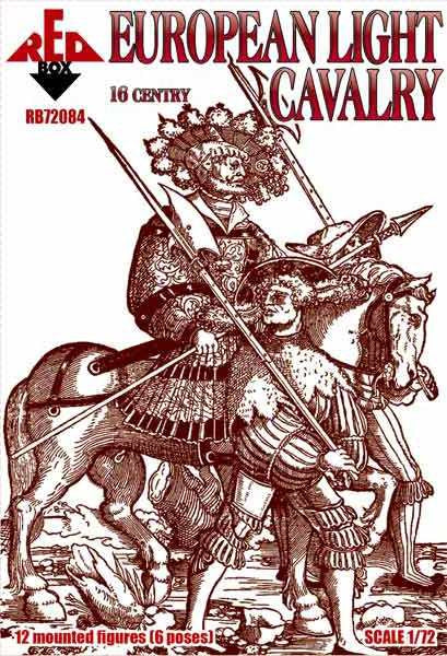 Red Box RB72084 1:72 European light cavalry, 16th century, set 1