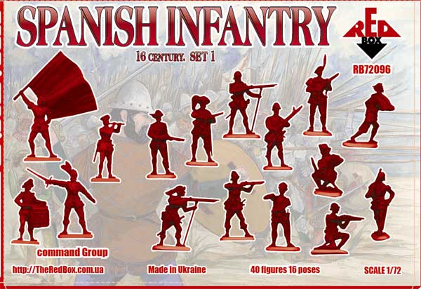 Red Box RB72096 1:72 Spanish Infantry 16th century set 1