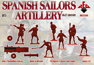 Red Box RB72104 1:72 Spanish Sailors Artillery 16-17 century