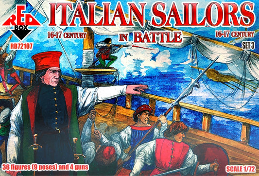 Red Box RB72107 1:72 Italian Sailors in Battle 16-17 century