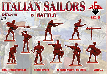 Red Box RB72107 1:72 Italian Sailors in Battle 16-17 century
