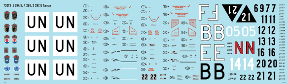 Moose Republic Decals RBDS72013 1:72 Saab S-29C/J-29A/J-29B Tunnan part 1