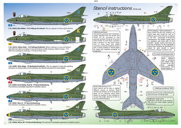 Moose Republic Decals RBDS72026 1:72 J 34 Hawker Hunter