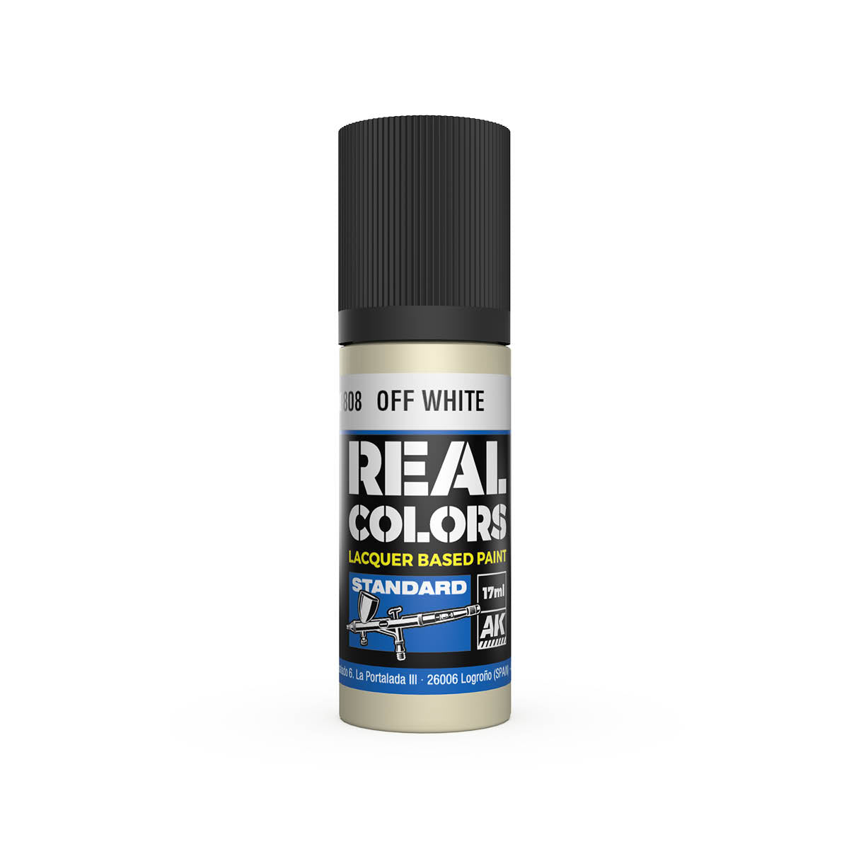 AK Interactive RC808 Off White 17ml Real Colours Lacquer Paint