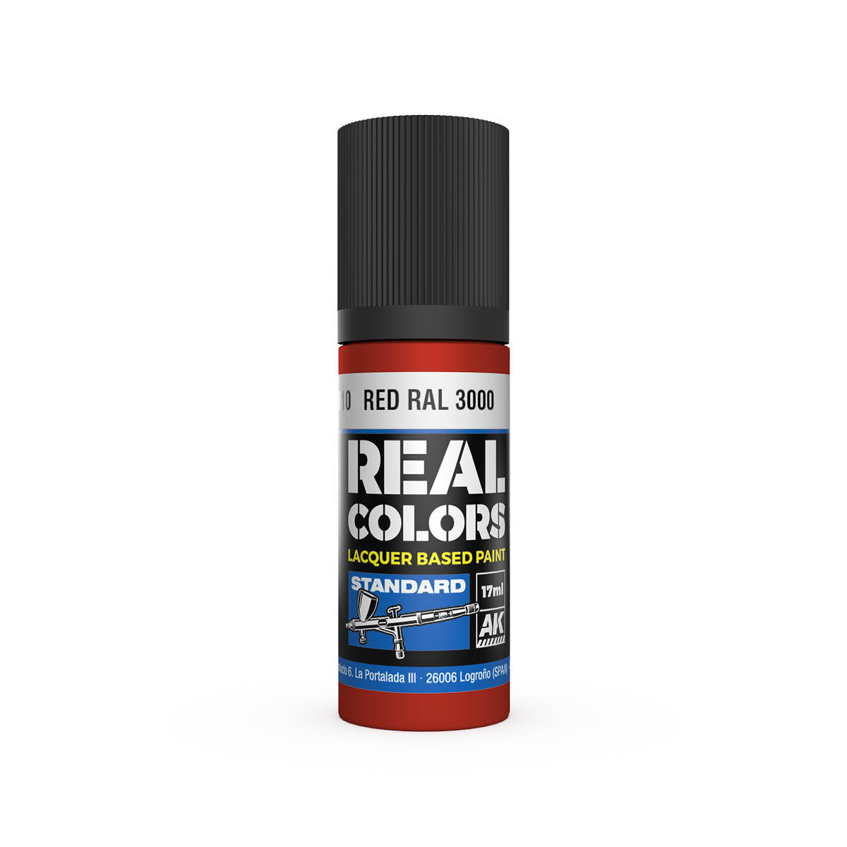 AK Interactive RC810 Red RAL 3000 17ml Real Colours Lacquer Paint
