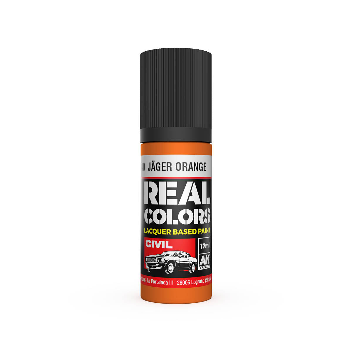 AK Interactive RC840 Jäger Orange 17ml Real Colours Lacquer Paint