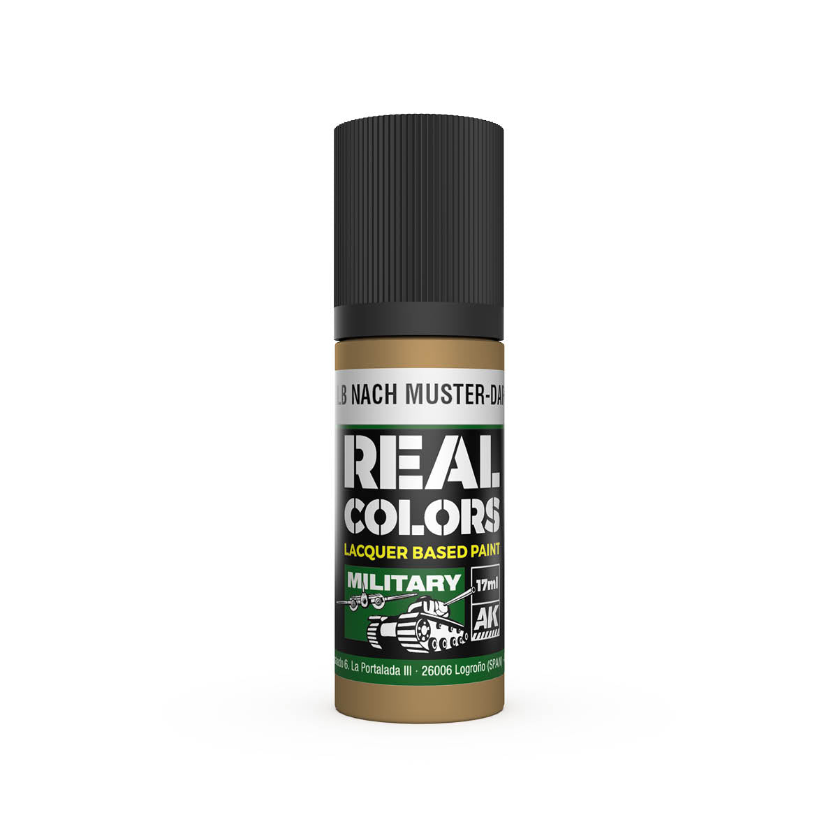 AK Interactive RC858 Dunkelgelb Nach Muster-Dark Yellow 17ml Real Colours Paint