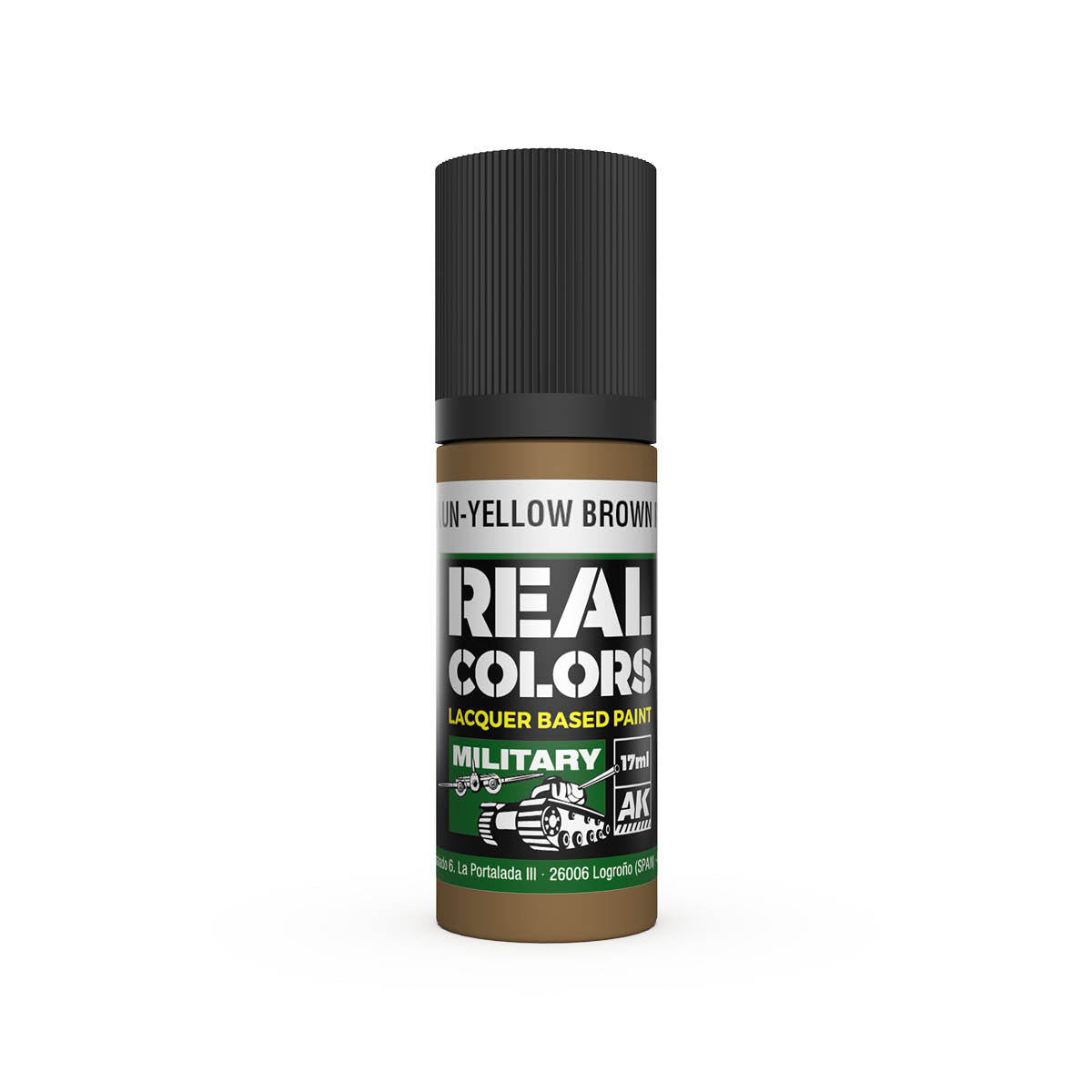 AK Interactive RC861 Gelbbraun-Yellow Brown RAL 8000 17ml Real Colours Paint