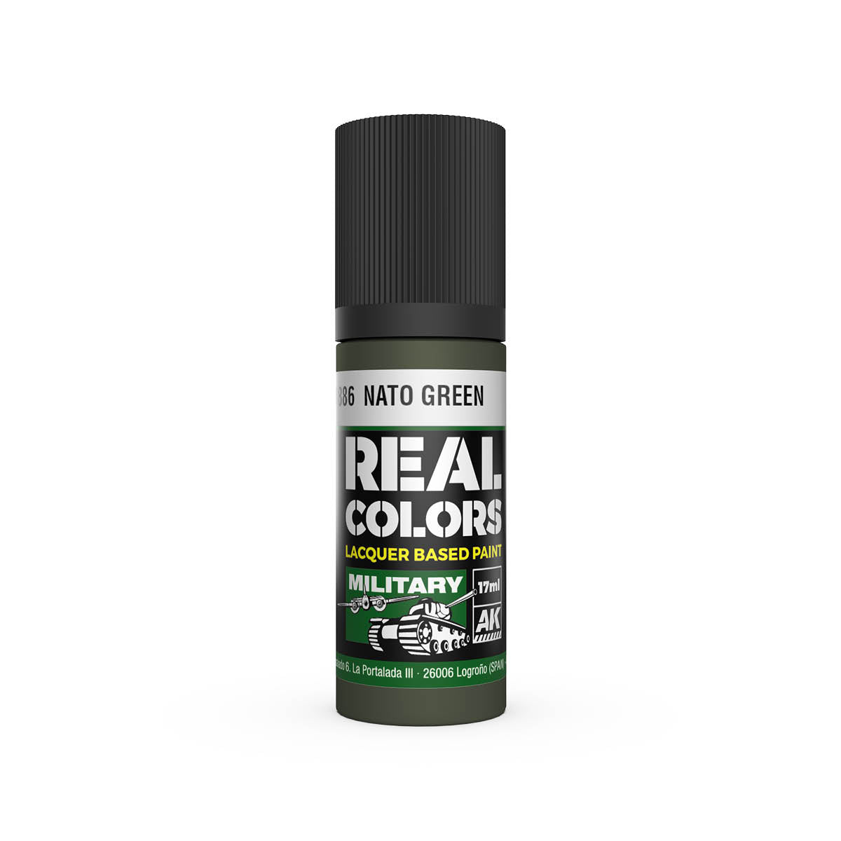 AK Interactive RC886 NATO Green 17ml Real Colours Lacquer Paint