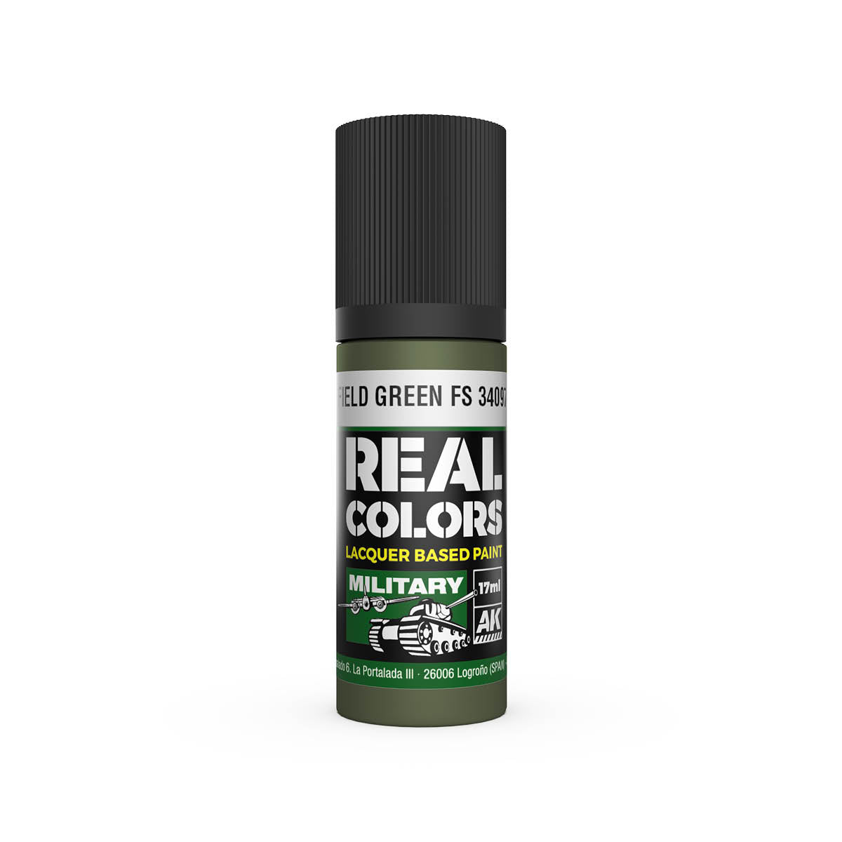 AK Interactive RC904 Field Green FS 34097 17ml Real Colours Lacquer Paint