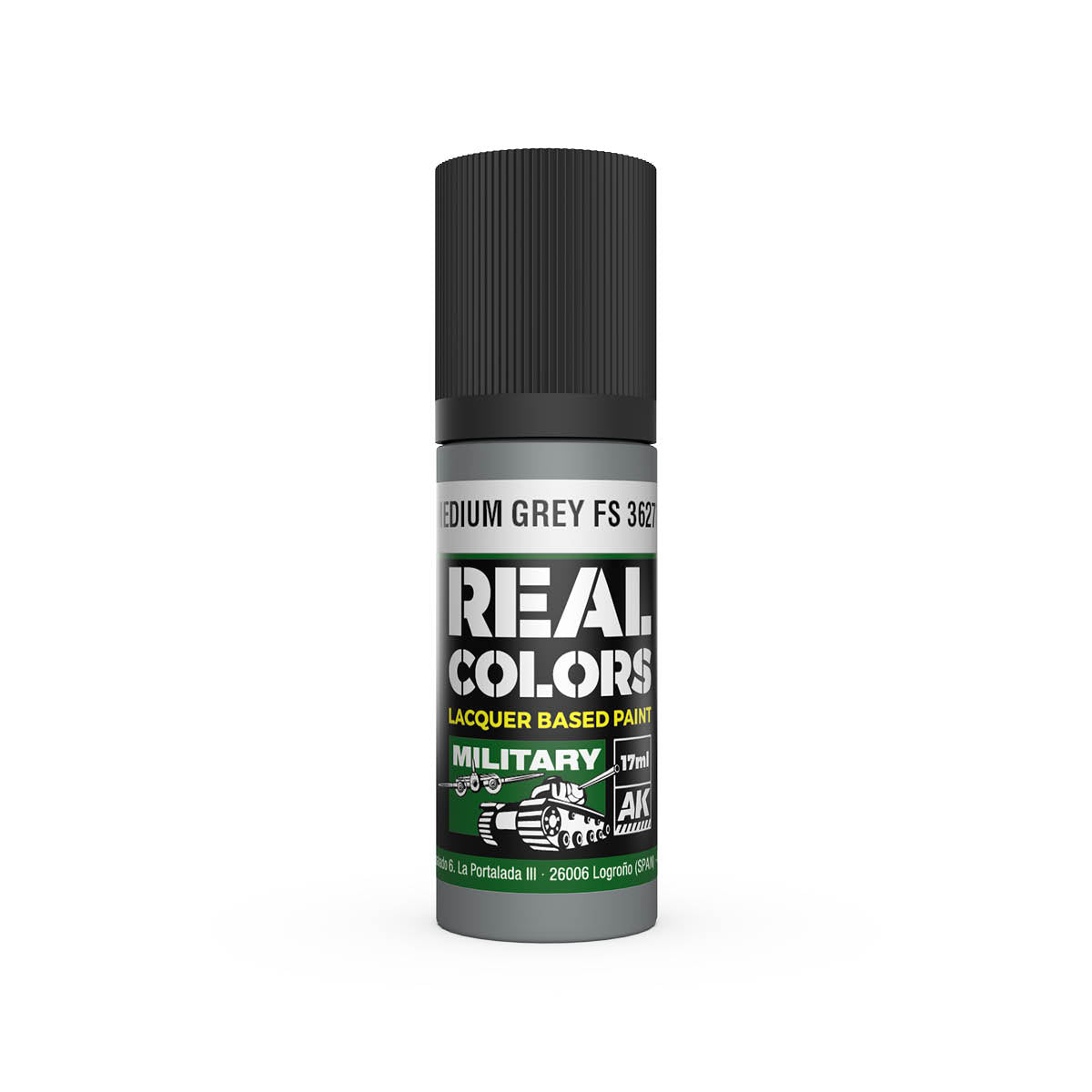 AK Interactive RC918 Medium Grey FS 36270 17ml Real Colours Lacquer Paint