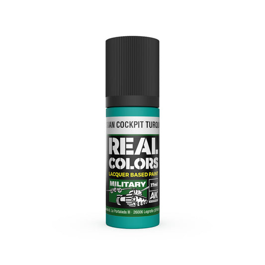 AK Interactive RC980 Russian Cockpit Torquoise 17ml Real Colours Lacquer Paint
