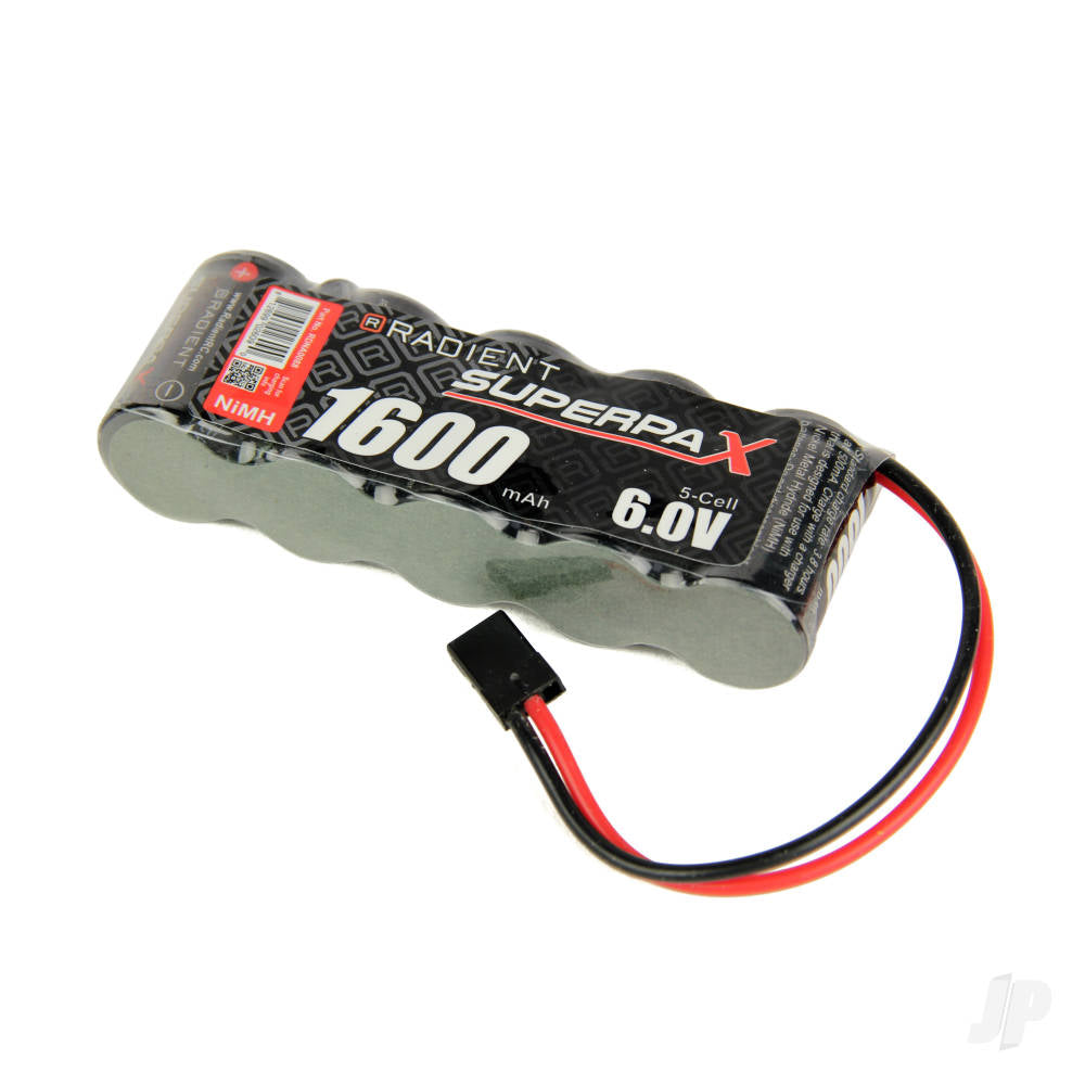 Radient NiMH 6.0V 1600mAh 2/3A SBS-Flat, Rx-JR A0088
