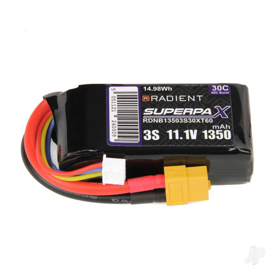 Radient LiPo 3S 1350mAh 11.1V 30C XT60 B13503S30XT60