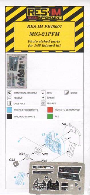 RES-IM RESIMP4801 1:48 Mikoyan MiG-21PFM