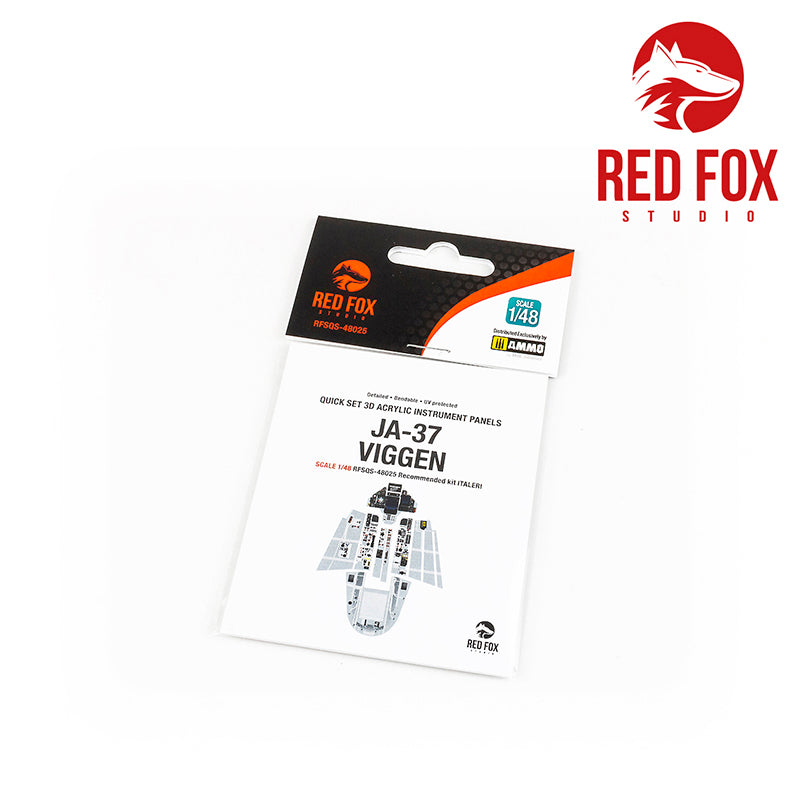 Red Fox Studio RFS-48025 1:48 Saab JA-37 'Viggen' 3D Acrylic Instrument Panel