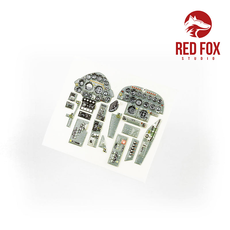 Red Fox Studio RFS-48049 1:48 Folland Gnat T.1 3D Acrylic Instrument Panel