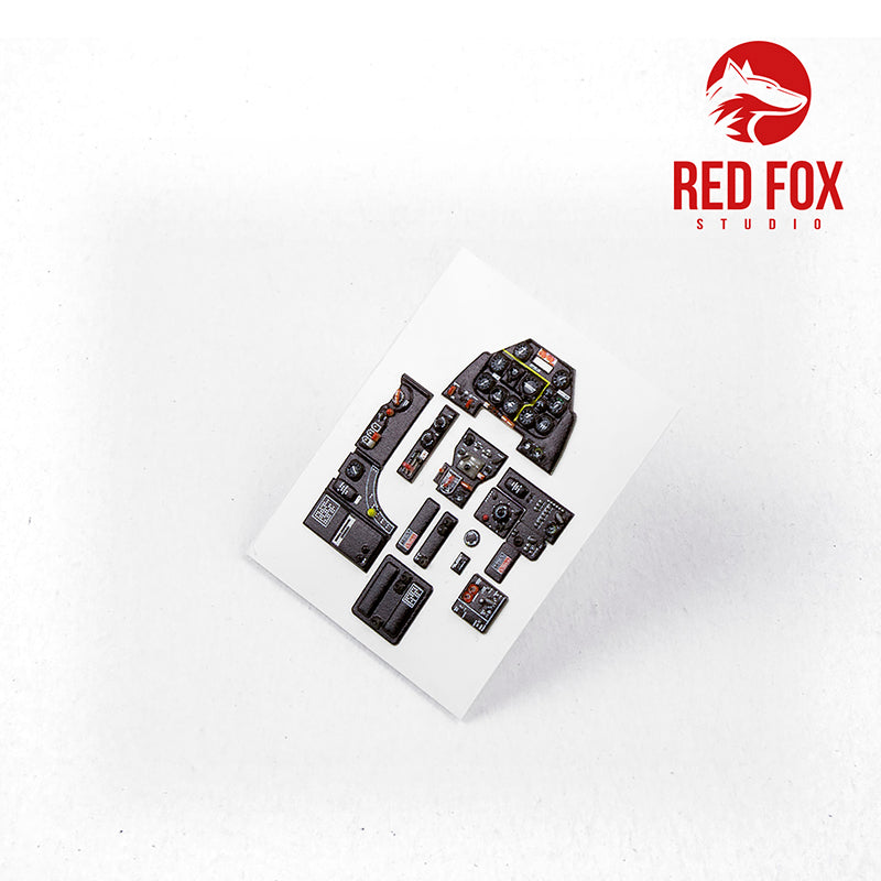 Red Fox RFS-48092 1:48 F-51D Mustang 3D Instrument Panel