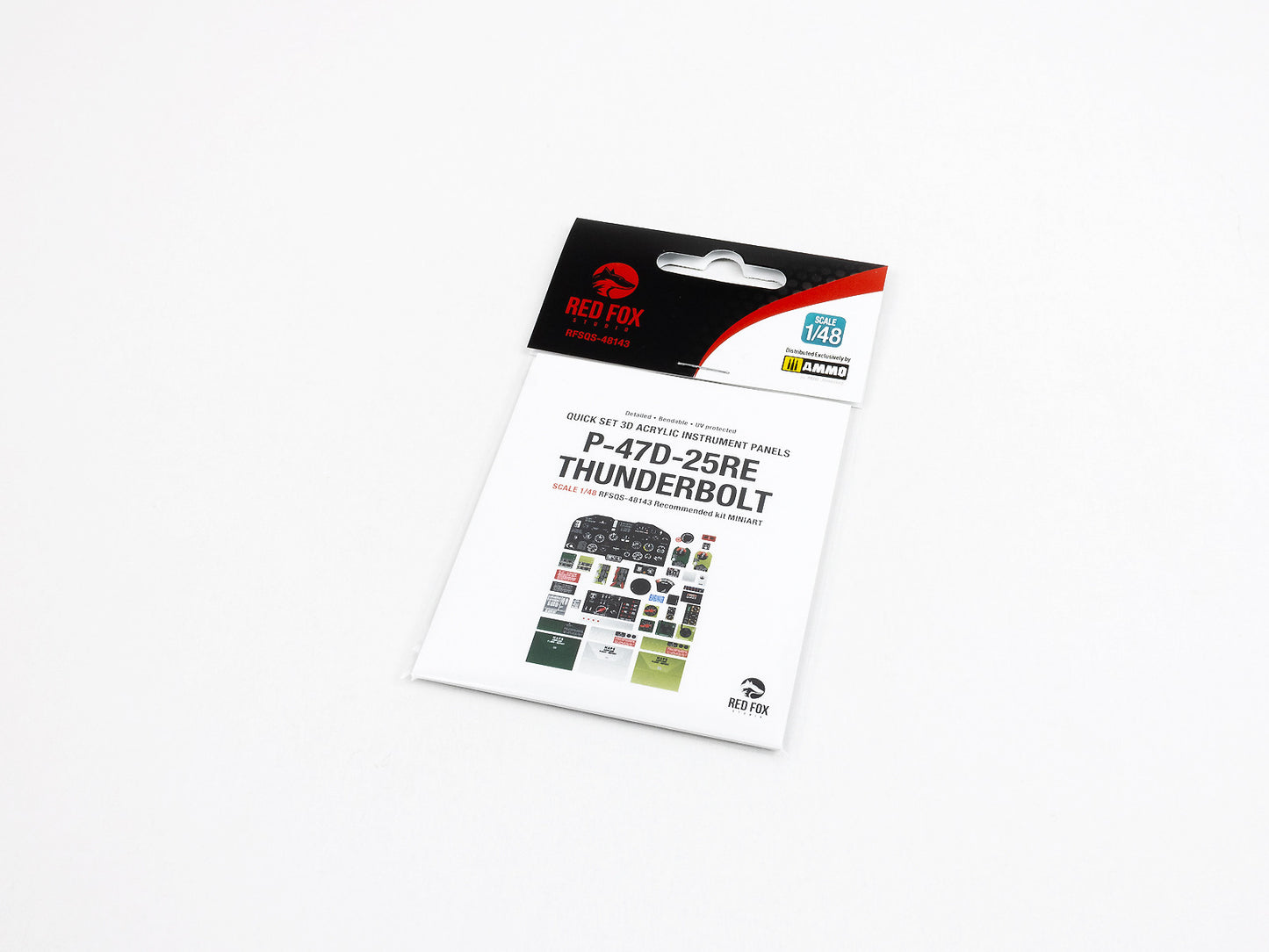 Red Fox RFS-48143 1:48 P-47D 25RE Thunderbolt 3D Instrument Panel