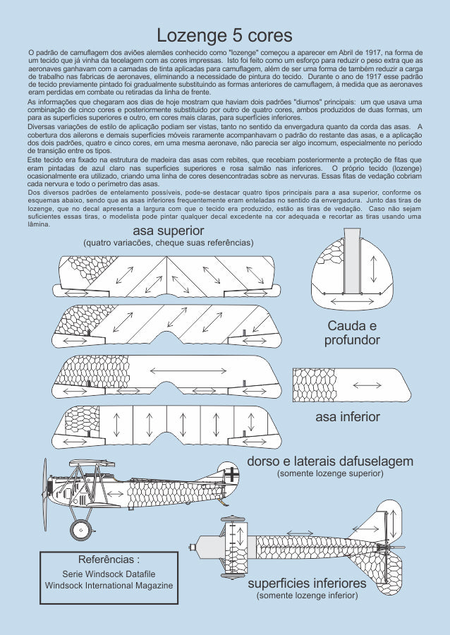 FCM RIO32001 1:32 German Lozenges 5 colors upper /lower surfaces