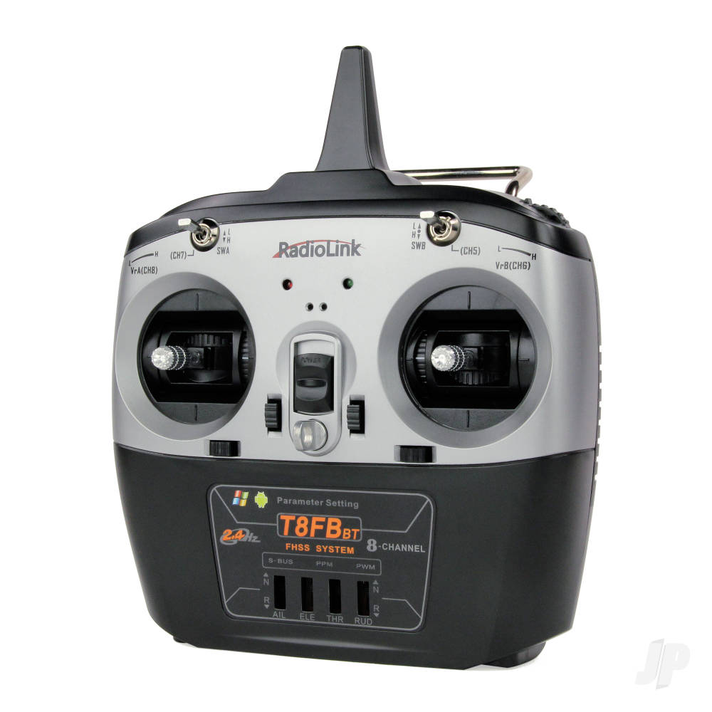 RadioLink T8FB-BT 2.4GHz 8-Channel Transmitter with Bluetooth and 2x R8EF Receivers (Mode 2) T081010