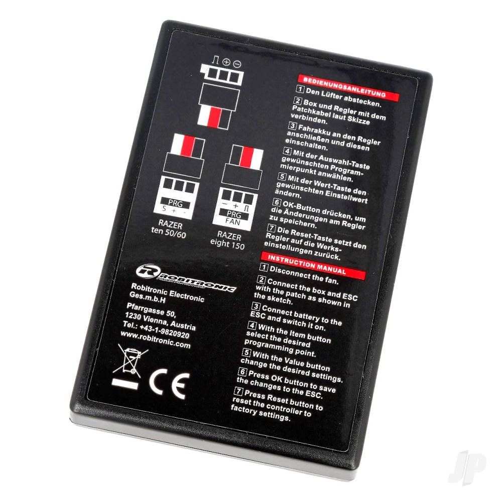 Robitronic Razer ESC LED Program Box (for ten and eight) R01269