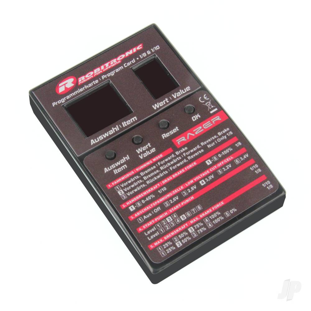 Robitronic Razer ESC LED Program Box (for ten and eight) R01269