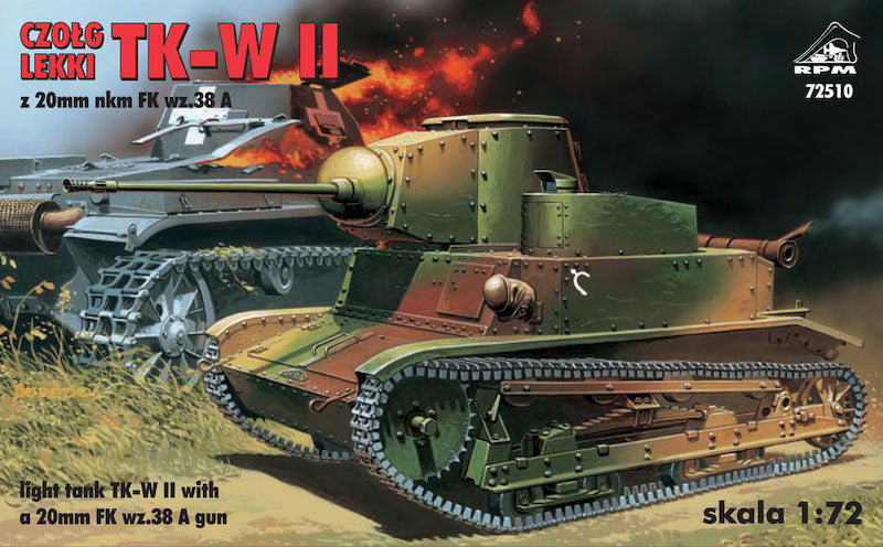 RPM RPM72510 1:72 TK-W II with 20mm Light Tank